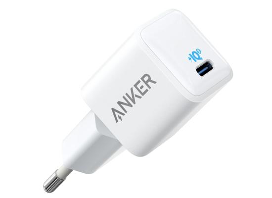 Anker Nano 20W PIQ 3.0 Charger PowerPort III USB-C Power Supply for iPhone & Samsung - White
